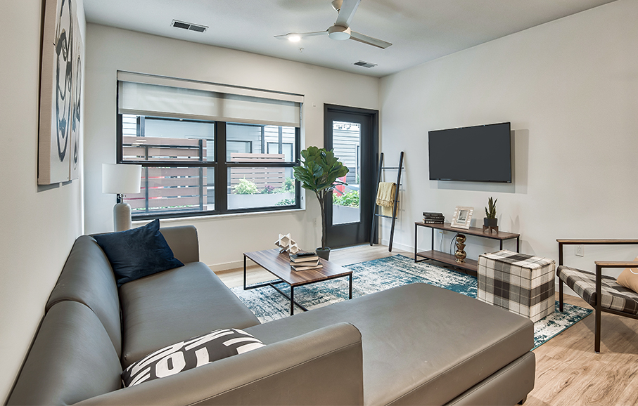 furnished apartment living space